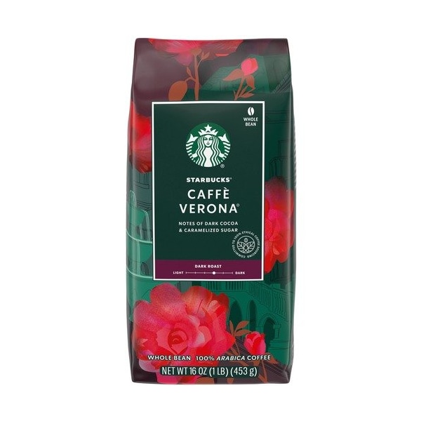 Starbucks Coffee, Dark Roast, Whole Bean, 16 oz., Multi - SBK12411949