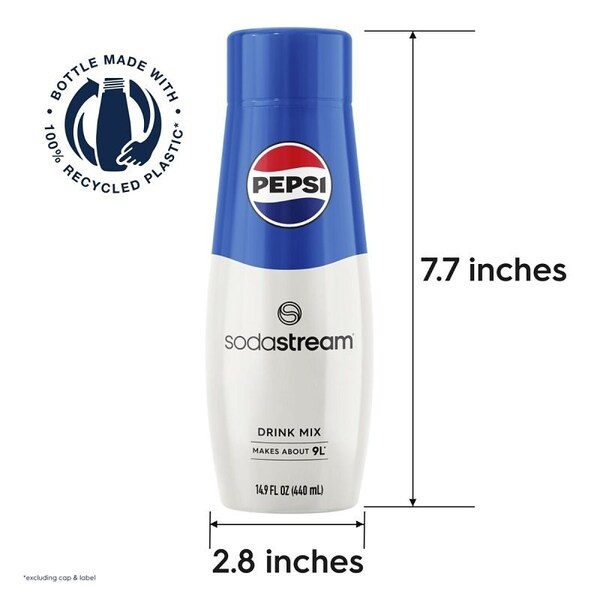 Sodastream Beverage Mix, Water, Pepsi, 14.9 fl-oz Bottle - 1924201011