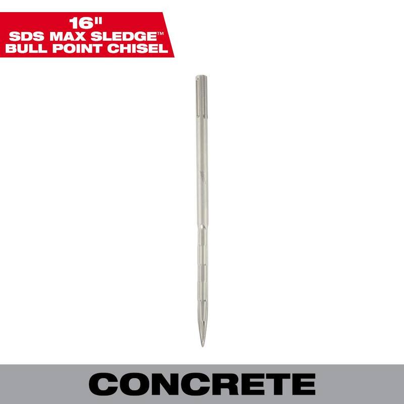 Milwaukee 16 pulgadas SLEDGE SDS-MAX puntero para cincel de pala - 48-62-4250