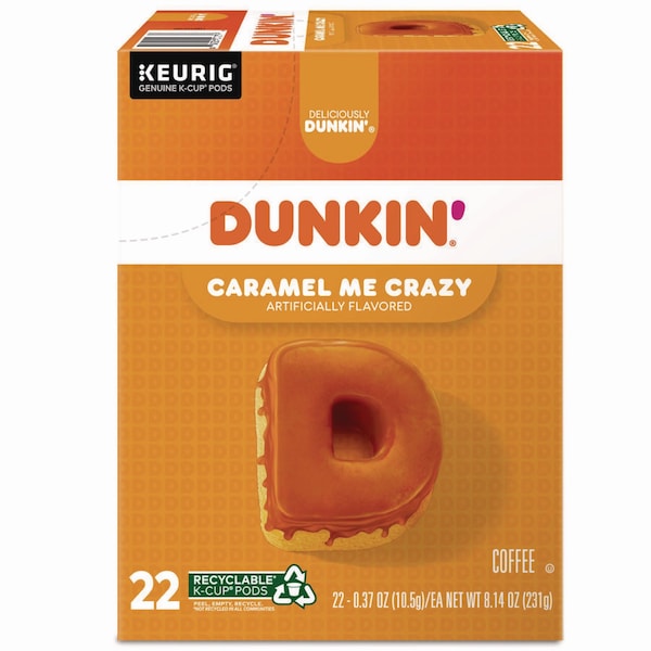 Dunkin K-Cup Pods, Caramel Me Crazy, 22PK - 5000364900