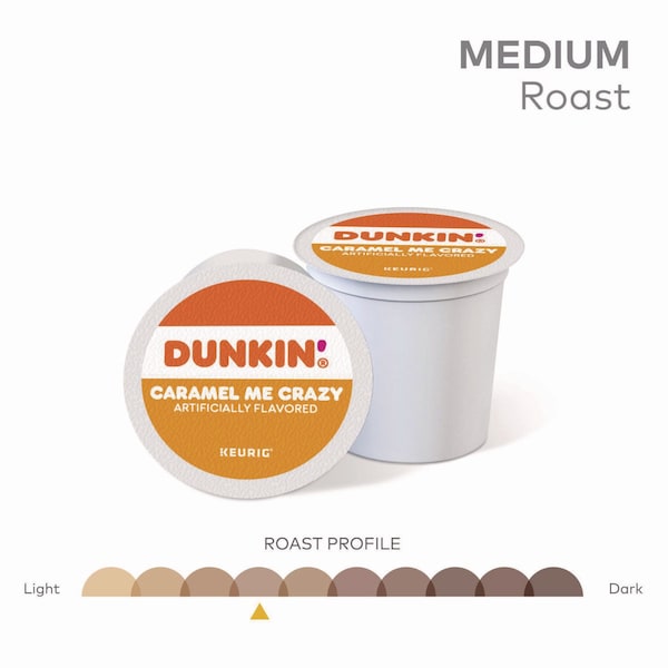 Dunkin K-Cup Pods, Caramel Me Crazy, 22PK - 5000364900