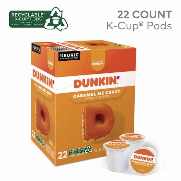 Dunkin K-Cup Pods, Caramel Me Crazy, 22PK - 5000364900