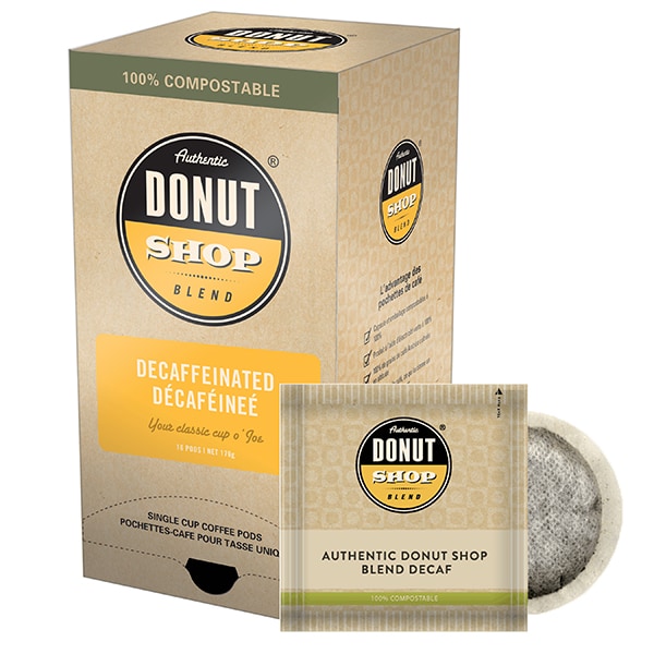 Authentic Donut Shop Blend Donut Shop Decaf, Soft Coffee Pods, PK96 PK - RI58009