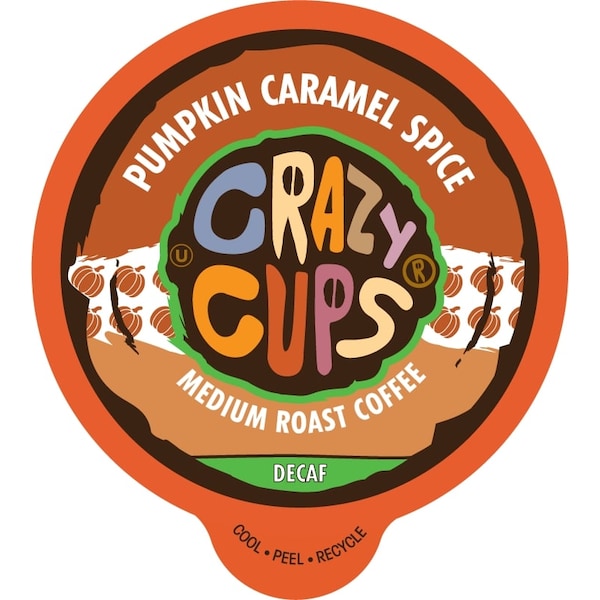 Crazy Cups Crazy Cups Flavored Coffee Decaf Pumpkin Caramel Spice-80 Ct - WM-CC-D-PUMPKINCARAMEL-80