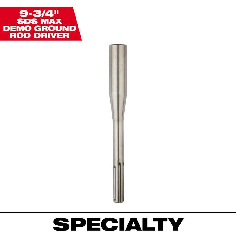 Milwaukee 9-3/4 pulgadas SDS-MAX Demo Ground Rod Driver - 48-62-4091