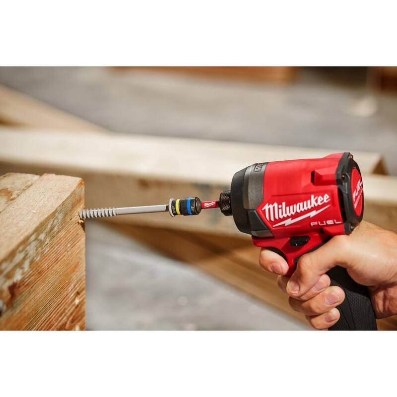 Set de puntas magnéticas de acero de aleación Milwaukee SHOCKWAVE Impact-Duty Quik-Clear 2 en 1 (2 piezas) - 49-66-4565