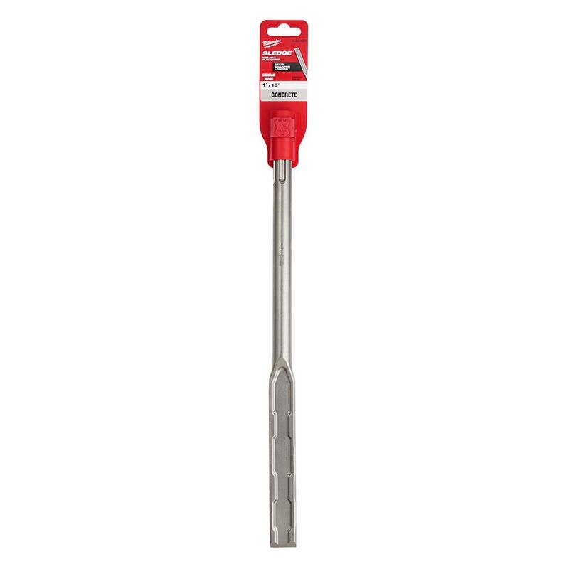 Cincel plano Milwaukee de 1 pulgada x 16 pulgadas SDS-MAX SLEDGE - 48-62-4252