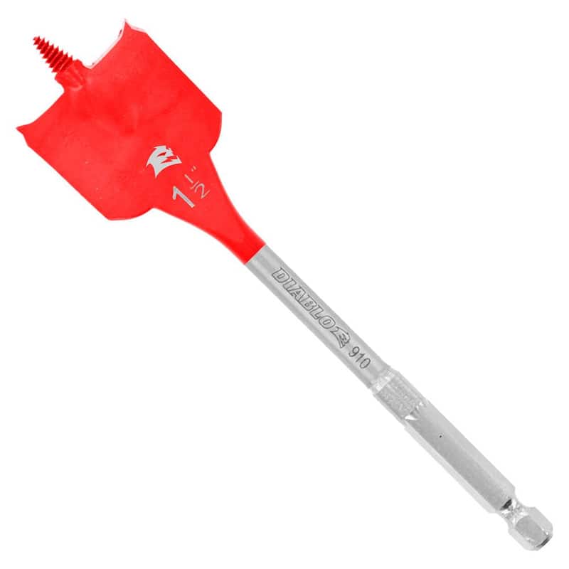 DIABLO Broca plana de acero de alta velocidad SPEEDemon de 1-1/2 pulg. x 6 pulg. (1 pieza) - DSP2170