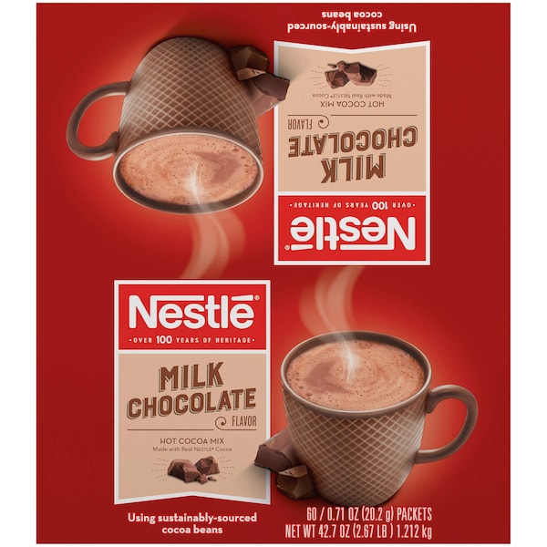 Nestle Nestle Milk Chocolate Hot Cocoa Mix .71 oz. Per Packet, PK360 - 00050000267910U