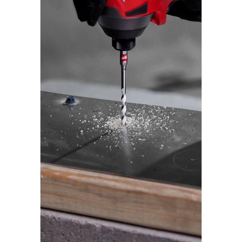 Broca de carburo SHOCKWAVE para múltiples materiales de Milwaukee 1/4 in. x 4 in. x 6 in. - 48-20-8886