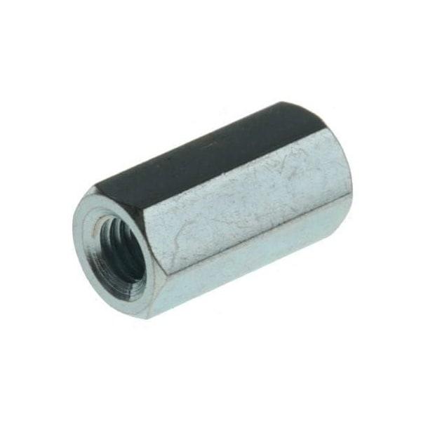 Newport Fasteners Hex Standoff, #4-40 Thrd Sz, 3/16 in L, Steel Zinc Trivalent Plated, 3/16" Hex W, 440 PK - 2052-440-S-12