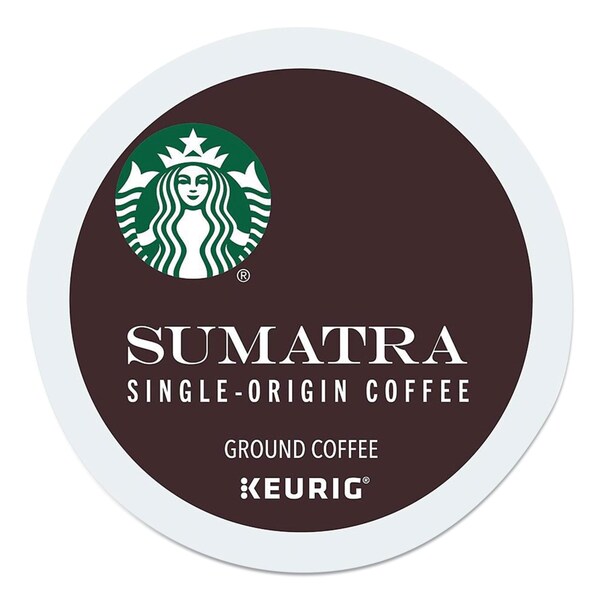 Starbucks Coffee, Sumatra, K-Cup, Coffee, 4.5 lbs, 96 PK - 12434953