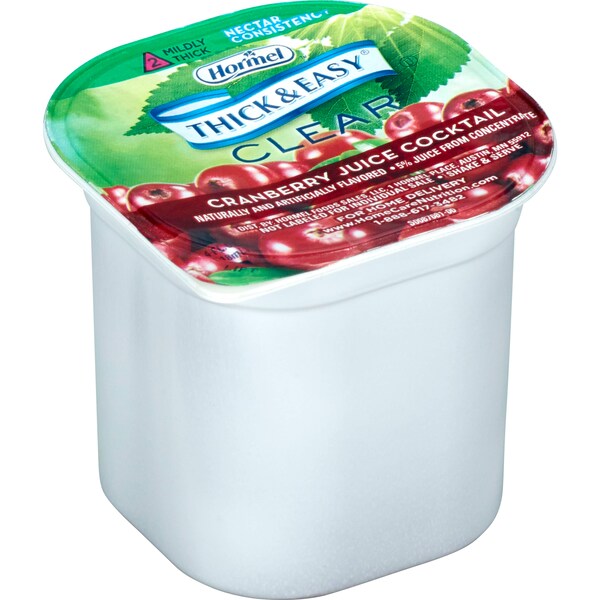 Thick & Easy Thick & Easy Clear Thickened Cranberry Juice Cocktail 4 oz. Cup, PK24 - 39705