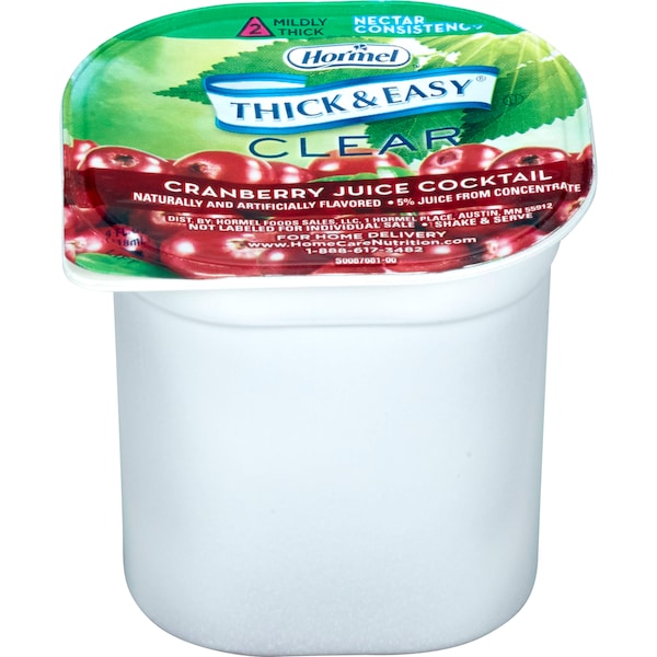 Thick & Easy Thick & Easy Clear Thickened Cranberry Juice Cocktail 4 oz. Cup, PK24 - 39705