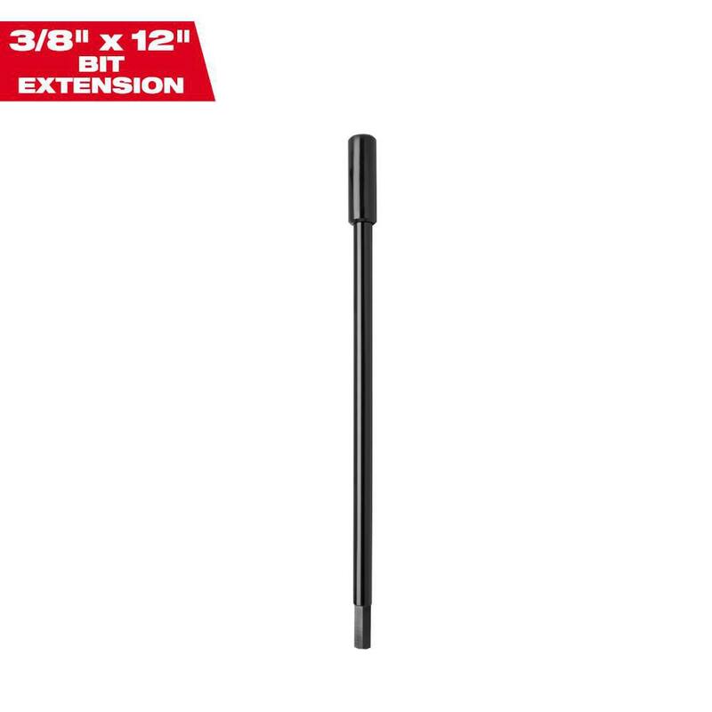 Milwaukee 12 pulgadas x 3/8 pulgadas Extensión de broca para brocas Selfeed y sierras perforadoras - 48-28-4008