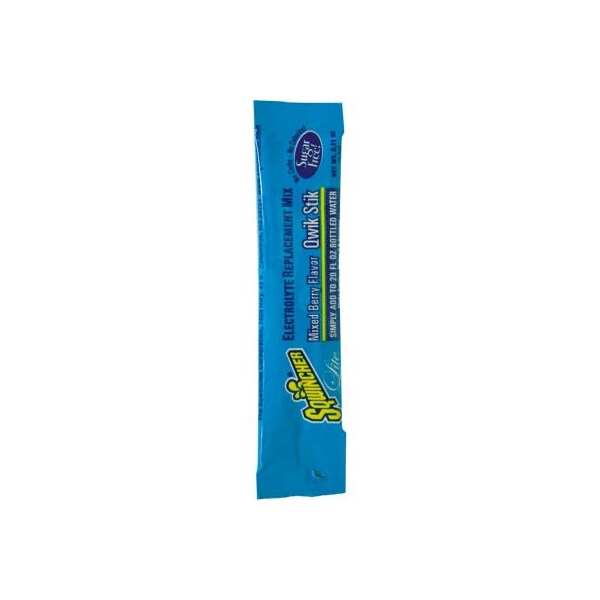 Sqwincher Sqwincher Zero Qwik Stik Sugar Free, Mixed Berry, 0.11 oz., 500/Carton - 060101-MB