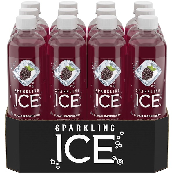 Sparkling Ice Sparkling Ice Black Raspberry Sparkling Water 17 oz. Bottle, PK12 - FG00014