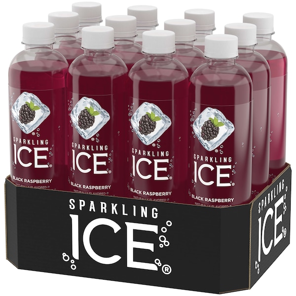 Sparkling Ice Sparkling Ice Black Raspberry Sparkling Water 17 oz. Bottle, PK12 - FG00014
