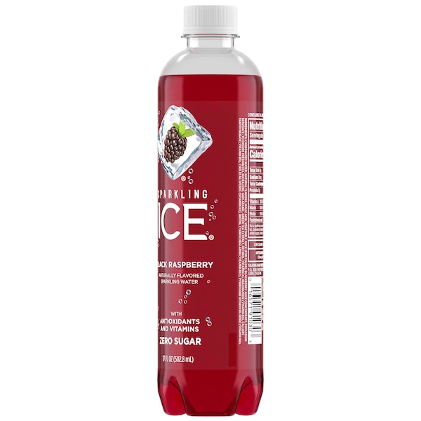 Sparkling Ice Sparkling Ice Black Raspberry Sparkling Water 17 oz. Bottle, PK12 - FG00014