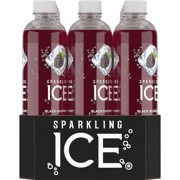 Sparkling Ice Sparkling Ice Black Raspberry Sparkling Water 17 oz. Bottle, PK12 - FG00014