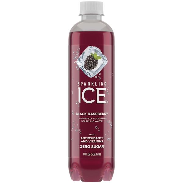 Sparkling Ice Sparkling Ice Black Raspberry Sparkling Water 17 oz. Bottle, PK12 - FG00014