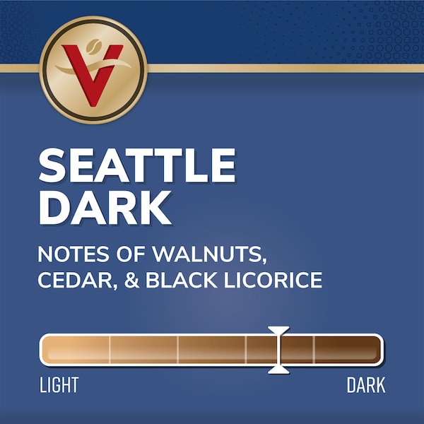 Victor Allen Victor Allen's Coffee Seattle Dark, Dark Roast, 42 Count, Single Serve Coffee Pods for Keurig K-Cup Brewers - FG016160RV
