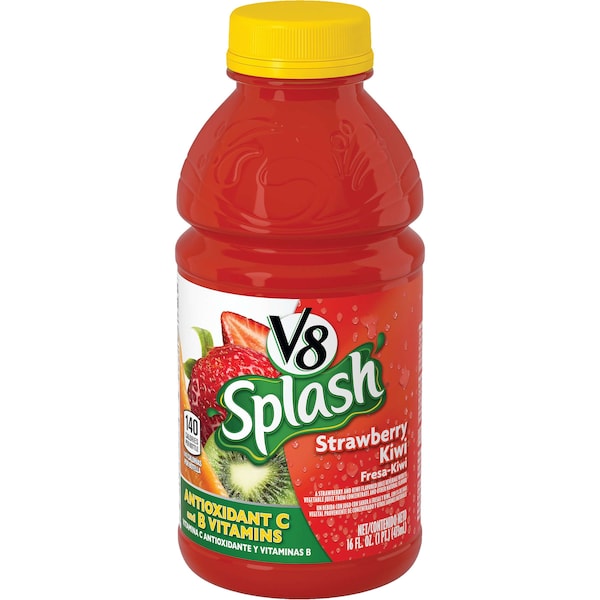 V8 V8 Strawberry Kiwi 16 oz. Bottle, PK12 - 000014655