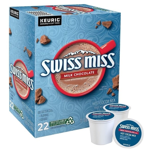 Keurig Hot Cocoa KCup Pod, Milk Chocolate Flavor, Yes Caffeine Box - 5000345150