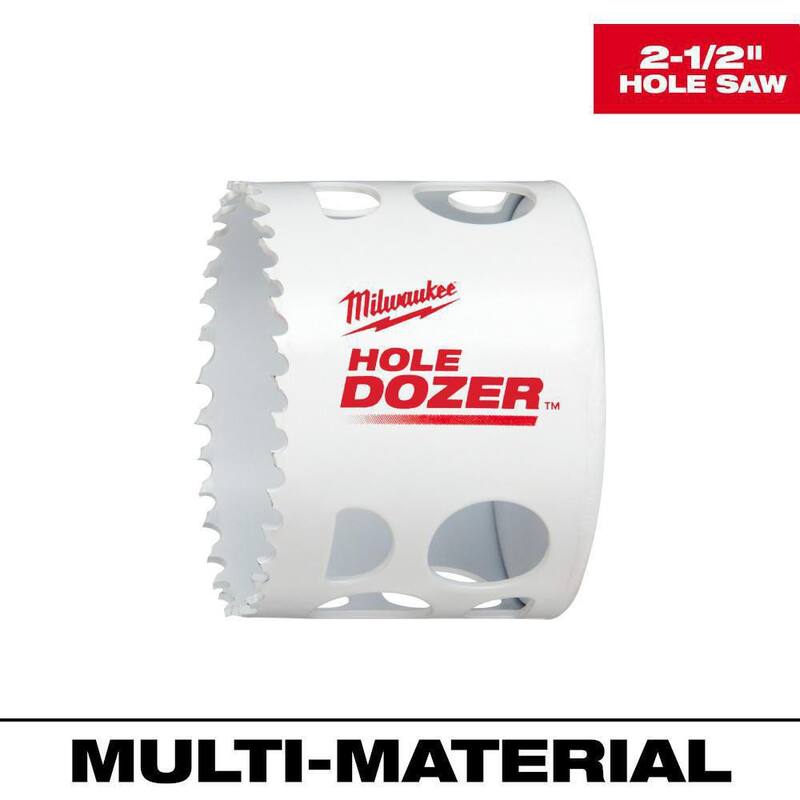 Hole Dozer Bi-Metal Hole Saw de 2-1/2 pulgadas de Milwaukee - 49-56-9631
