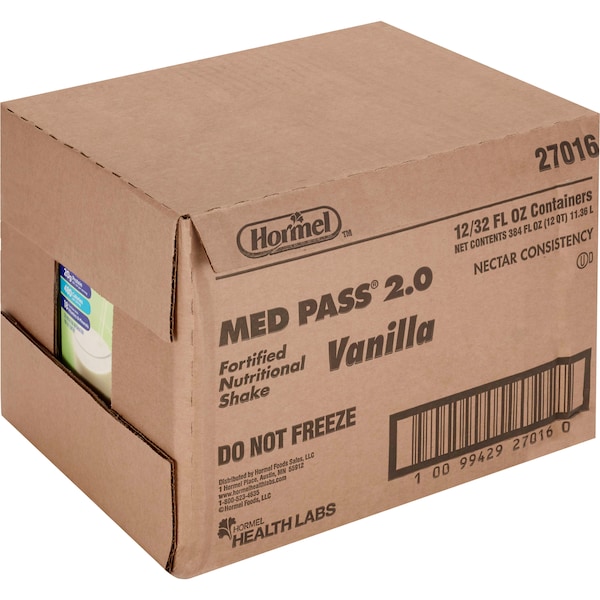 Med Pass Balanced Fortified Nutrition Vanilla - IDDSI Level 2, PK12 - 27016