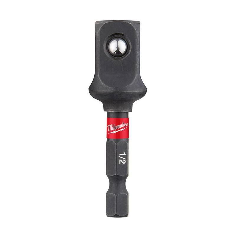 Milwaukee SHOCKWAVE Impact Duty 1/2 pulg. Adaptador de punta cuadrada de aleación de acero - 48-32-5034