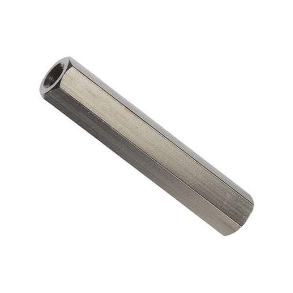 Newport Fasteners Hex Standoff, #4-40 Thrd Sz, 1 in L, Stainless Steel Plain, 3/16" Hex W, 40 PK - 101604HF303