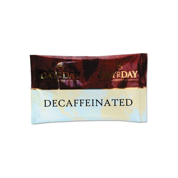 D2D Coffee Day to Day Coffee 100% Pure Coffee, Decaffeinated, 1.5 oz Pack, 42 Packs/Carton - 23004