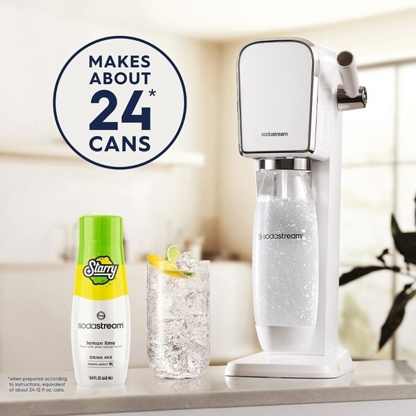 Sodastream Starry Soda Drink Mix, Water, Lemon Lime, 14.9 fl-oz Bottle - 1924225011