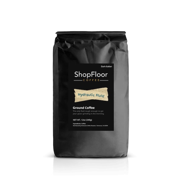 Shopfloor Coffee Hydraulic Fluid, dark roast, whole bean - SFC-HYDFLD-WB-12OZ