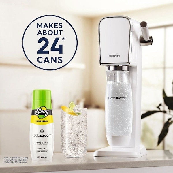 Sodastream Starry Zero Sugar Soda Drink Mix, Water, Lemon Lime, 14.9 fl-oz Bottle - 1924226011