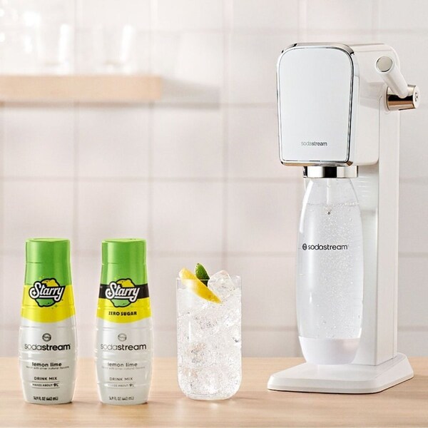 Sodastream Starry Zero Sugar Soda Drink Mix, Water, Lemon Lime, 14.9 fl-oz Bottle - 1924226011