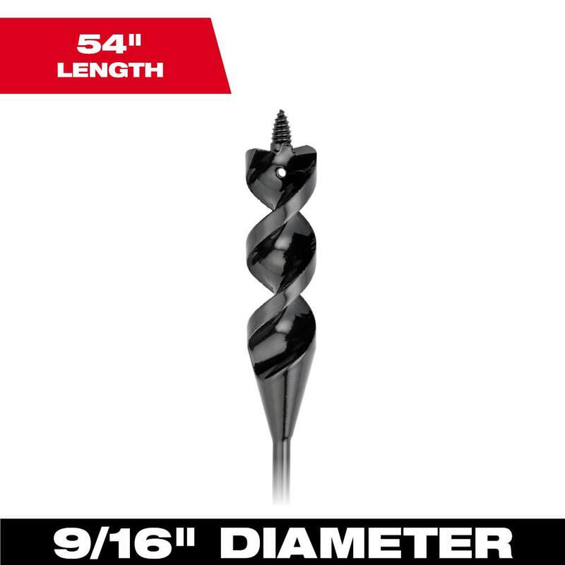 Broca de Cable de 9/16 pulgadas x 54 pulgadas de Milwaukee - 48-13-8256