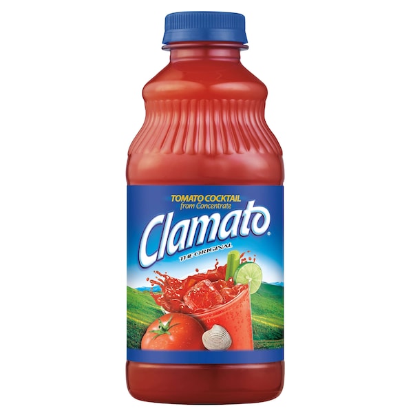 Clamato Clamato Plastic Clamato Juice 32 fl. oz., PK12 - 10011920