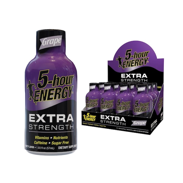 5 Hour Energy 5-hour Energy Extra Strength Sugar Free Grape Energy Shot 1.93 oz - 728127
