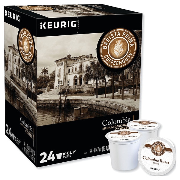 Barista Prima Coffeehouse Coffee, Colombia, Pod, Caffeinated, Ground, 11.28 oz, 24 PK - 6613