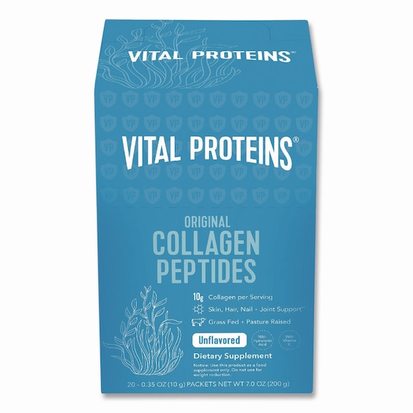 Vital Proteins Collagen Peptides Powder, Unflavored, 0.3 oz Packet, 20/Box - VVP00539