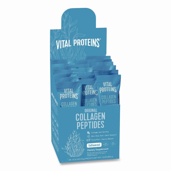 Vital Proteins Collagen Peptides Powder, Unflavored, 0.3 oz Packet, 20/Box - VVP00539