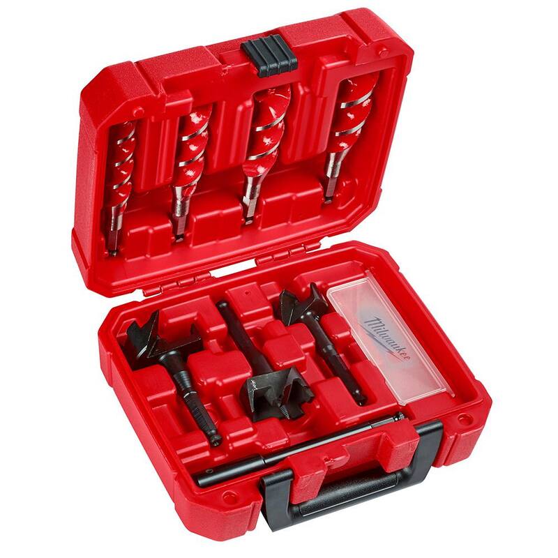Juego de brocas para madera Milwaukee Selfeed de acero de alta velocidad (7 piezas) - 49-22-0065