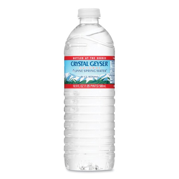 Crystal Geyser Alpine Spring Water, 16.9 oz Bottle, PK24 - 24514