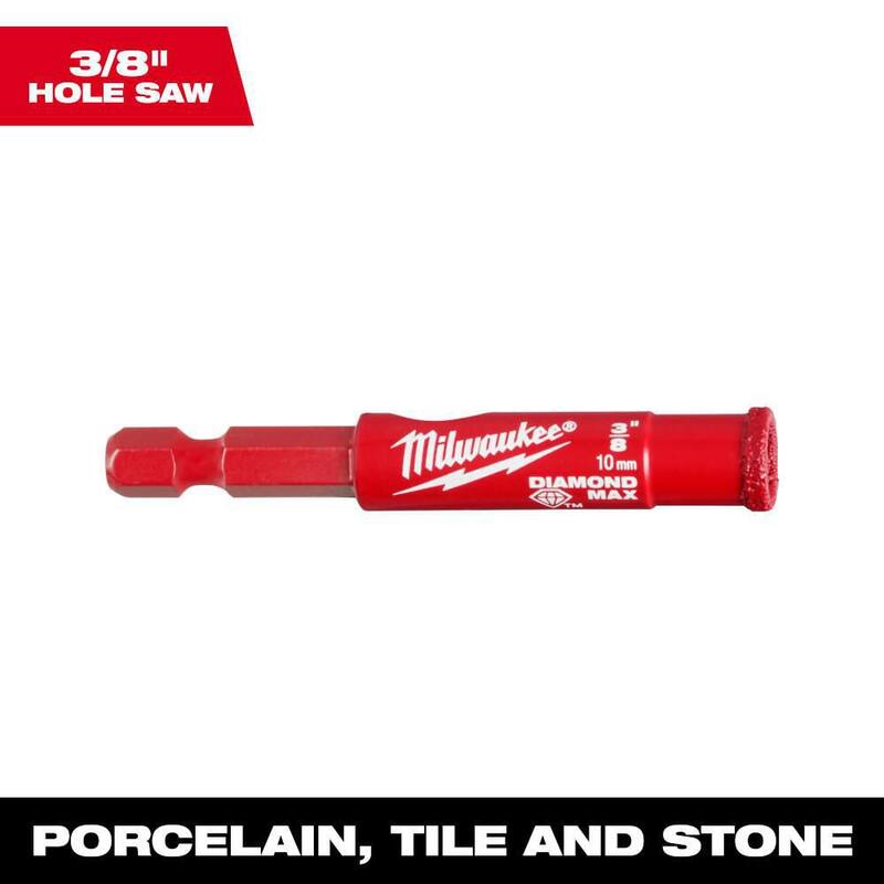 Sierra de agujero Diamond Max de 3/8 de pulgada de Milwaukee - 49-56-0509