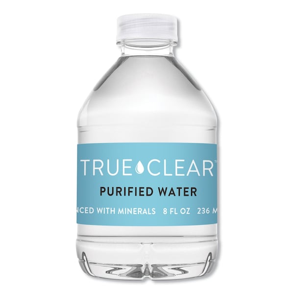 True Clear Purified Bottled Water, 8 oz Bottle, 24PK - 8OZ24CT