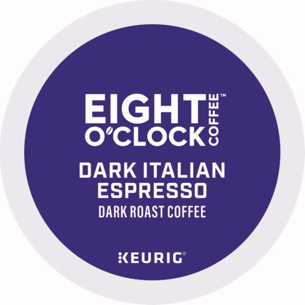Eight Oclock Coffee, Italian Roast, K-Cup, Coffee, 0.88 lbs, 24 PK - 6408