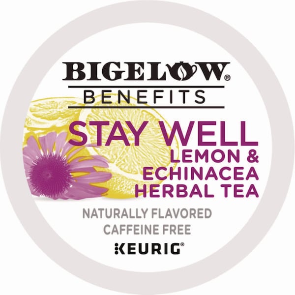 Bigelow Benefits Lemon and Echinacea Herbal K-Cup, 0.11 oz, PK22, 22PK - GMT2025