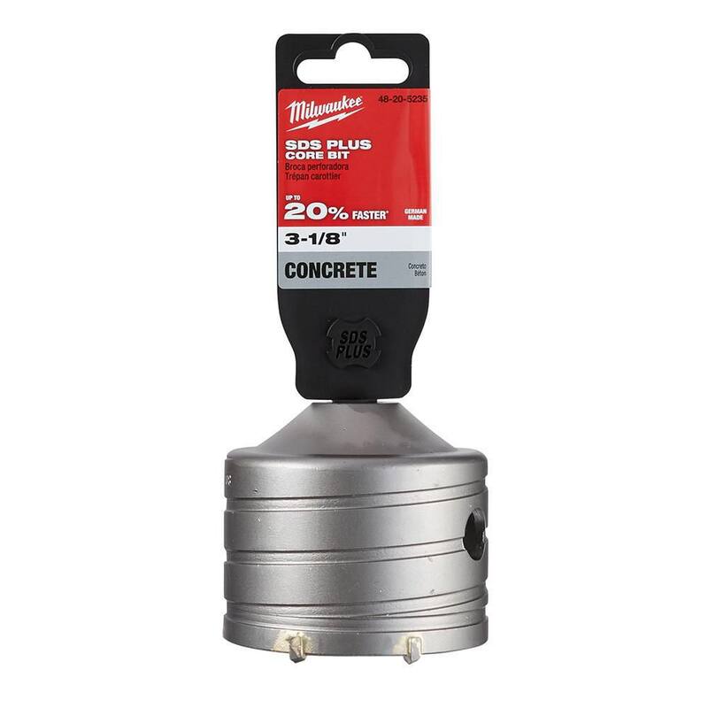 Broca de carburo para mampostería SDS-PLUS de 3-1/8 pulgadas Milwaukee - 48-20-5235